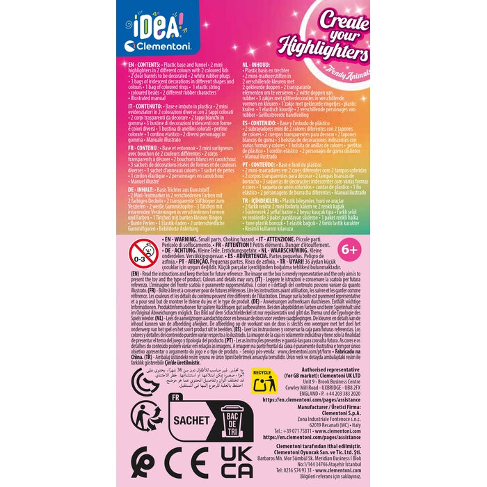 clementoni-idea-deine-textmarker-kreationen-tiere-im-trend-kreativset image 7