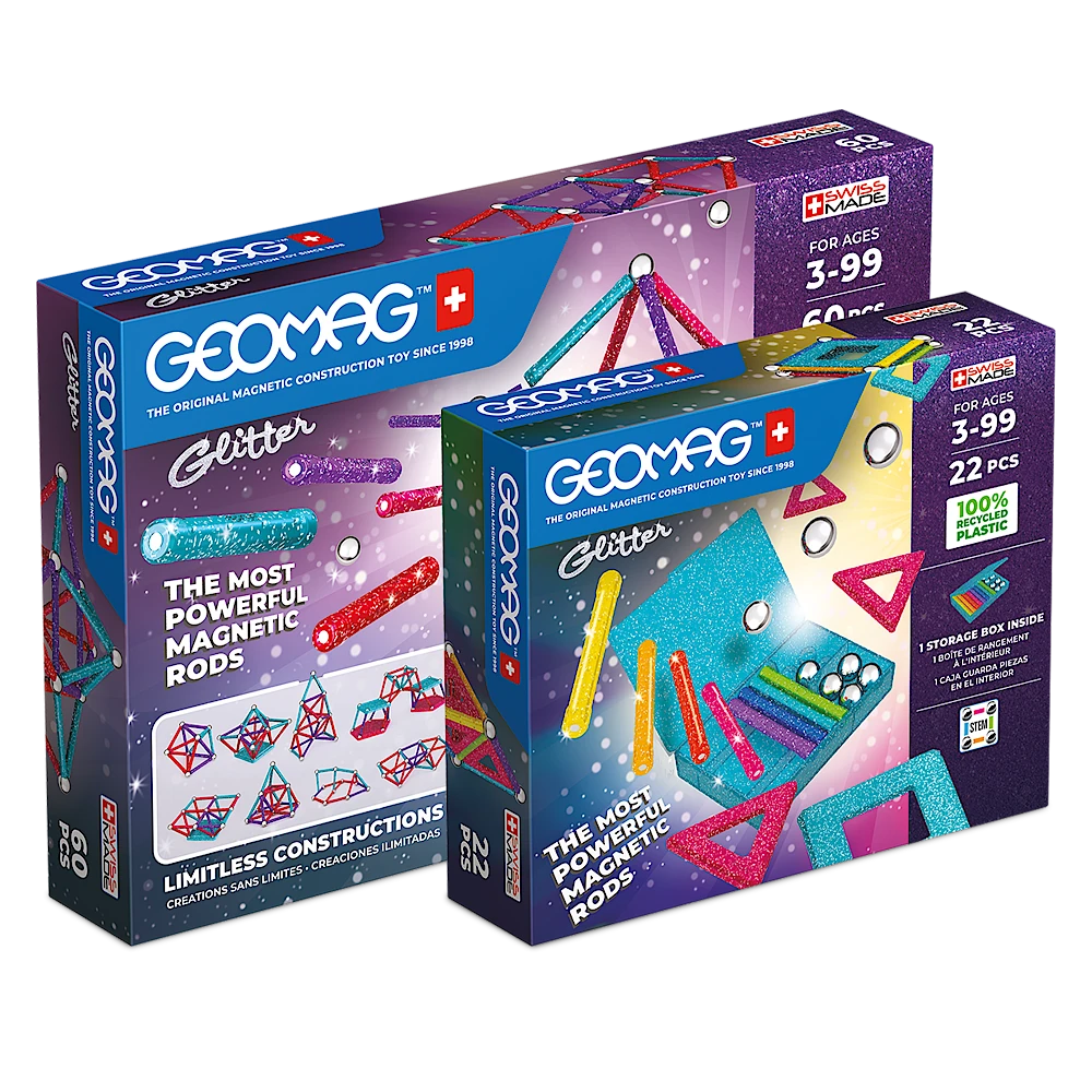 geomag-glitter-bundle-mittel-magnetisches-glitzer-bau-und-konstruktionsspiel image 1