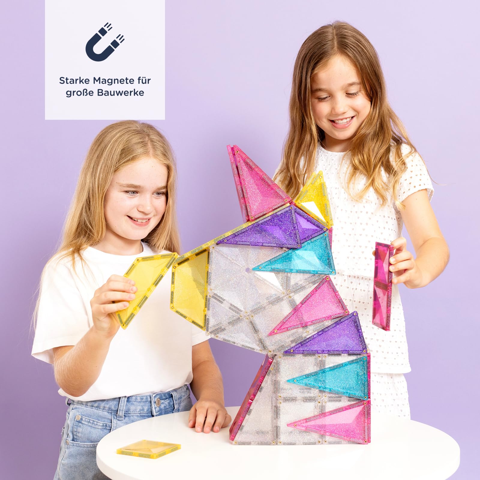 connetix-magnetbausteine-glitzer-einhorn-set-56-st-ck image 4