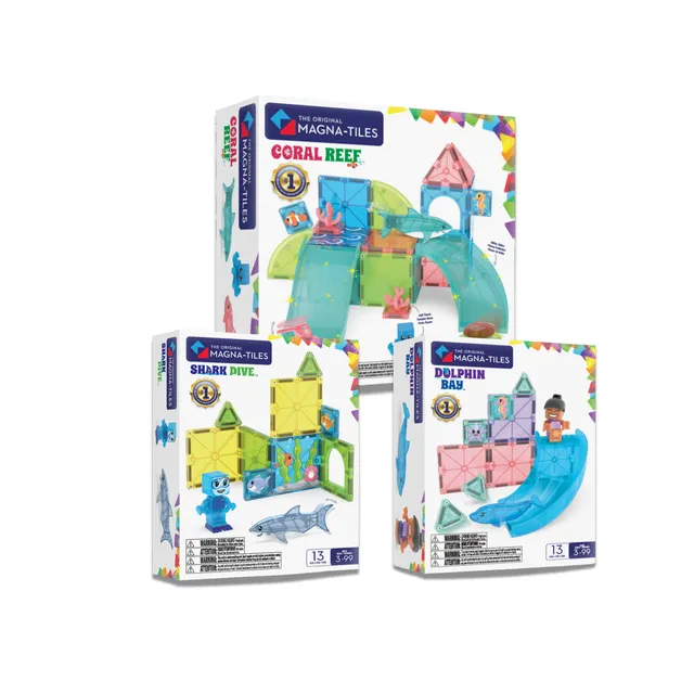 magna-tiles-ocean-discovery-bundle-korallenriff-shark-dive-dolphin-bay image 1