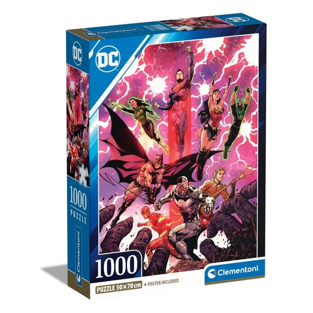 clementoni-dc-comics-puzzle-1000-teile-70-x-50-cm image 1