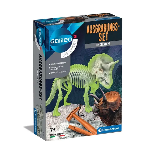 clementoni-galileo-discovery-ausgrabungs-set-triceratops-dino-modell-mit-glow-ef image 1