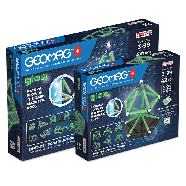 geomag-classic-glow-bundle-magnetisches-kugel-st-bchen-bauset-leuchtend image 1
