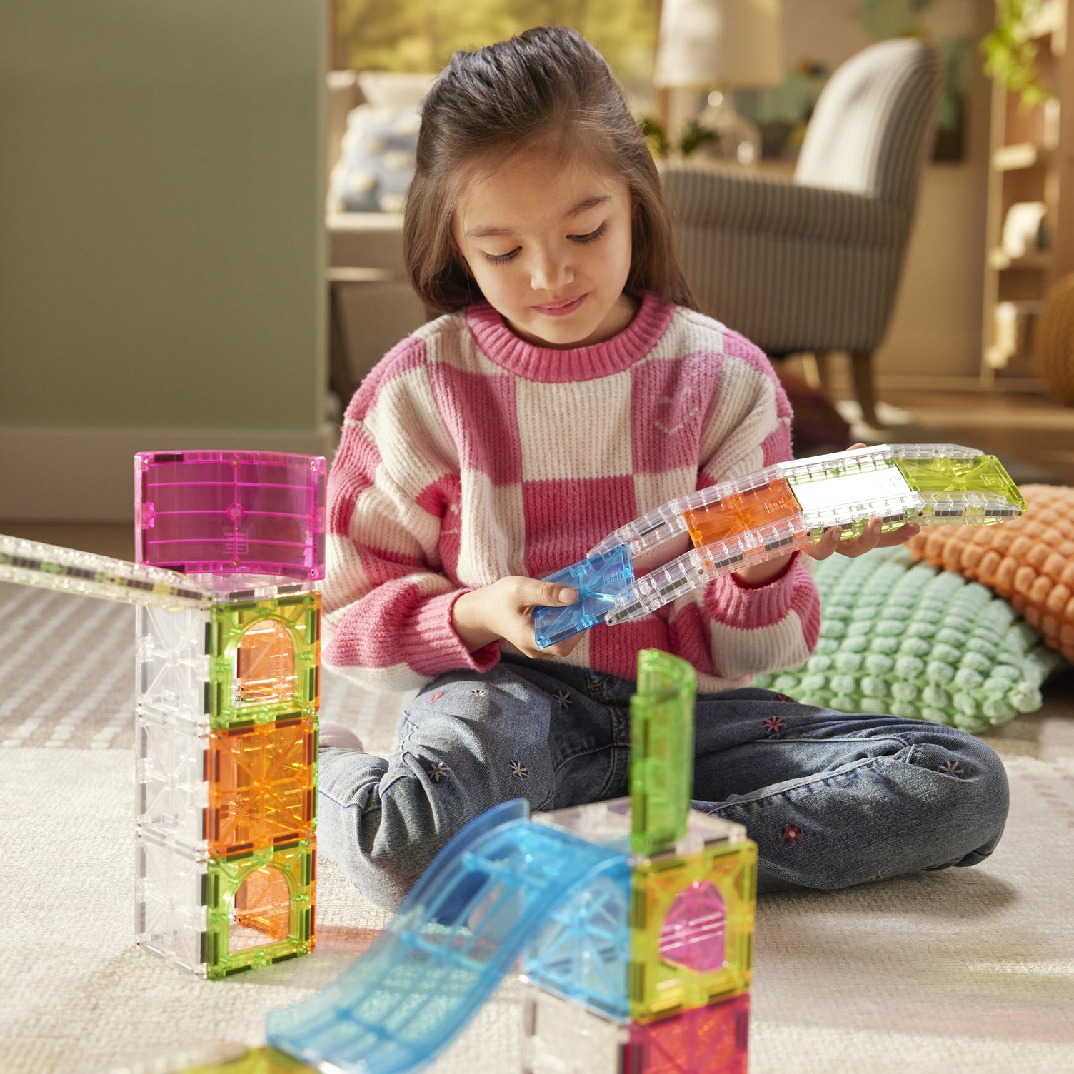 magna-tiles-rail-racers-max-80-teiliges-kugelbahn-set image 2