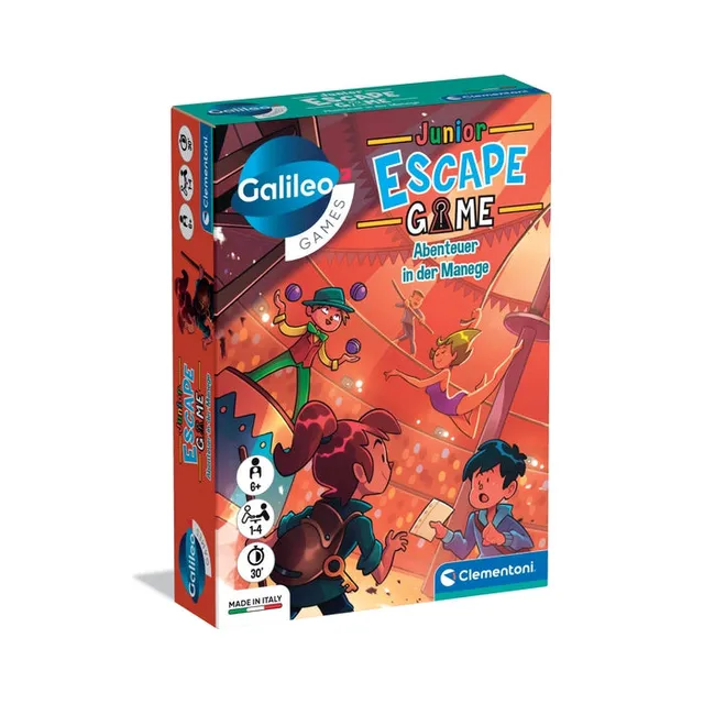 clementoni-galileo-games-escape-game-junior-abenteuer-in-der-manege-kartenspiel image 1