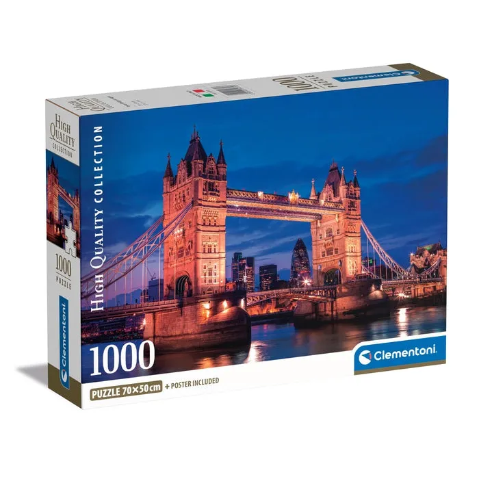 clementoni-tower-bridge-at-night-1000-teile-panorama-puzzle image 1