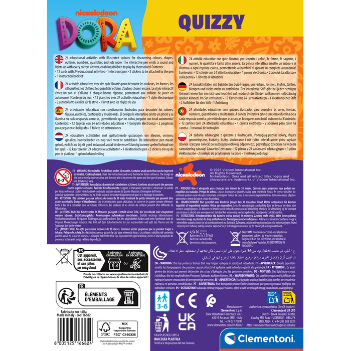 clementoni-scienza-e-gioco-lab-e-lektor-quiz-basic-dora-lernspiel-mit-elektronik image 6
