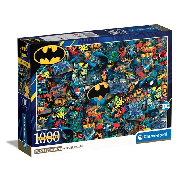 clementoni-impossible-batman-puzzle-1000-teile-70-x-50-cm image 1
