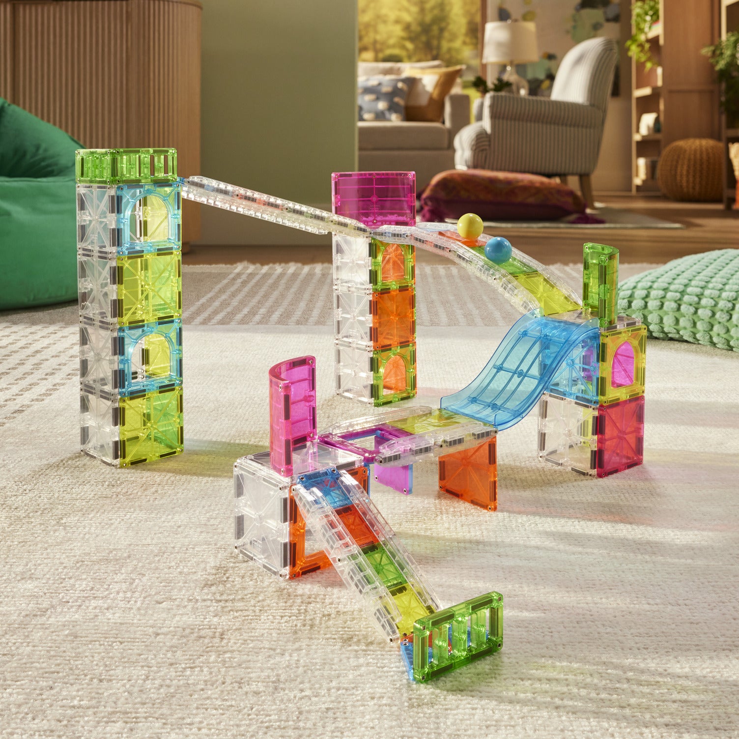 magna-tiles-rail-racers-max-80-teiliges-kugelbahn-set image 3
